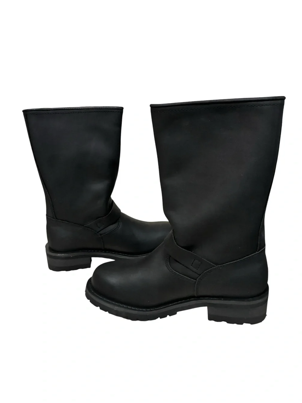 Men’s Enginee Heavy Duty Full-Grain Oiled Leather Boots Soft Toe Size 8.5